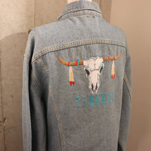 画像をギャラリービューアに読み込む, Texas longhorn denim jacket【B0268】