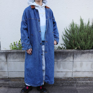 Denim long coat【B0282】
