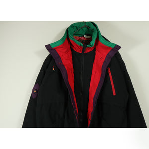 Layered blouson jacket【B0310】