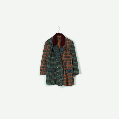 Check pattern switching jacket【B0316】