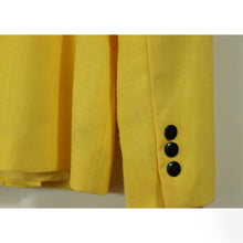 画像をギャラリービューアに読み込む, Yellow no collar jacket 【B0325】
