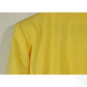 Yellow no collar jacket 【B0325】