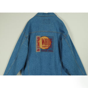 Back embroidery denim jacket【B0330】
