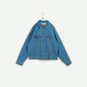 Back embroidery denim jacket【B0330】