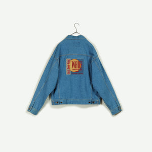 Back embroidery denim jacket【B0330】