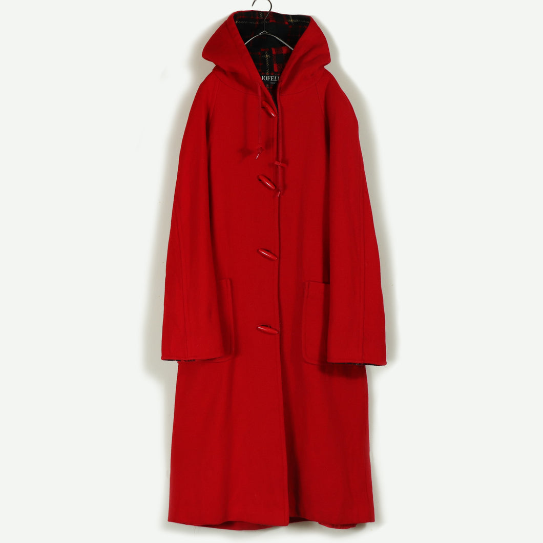 Wool mix duffle coat【B0353】