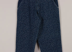 Paisley pattern denim pants【C0050】