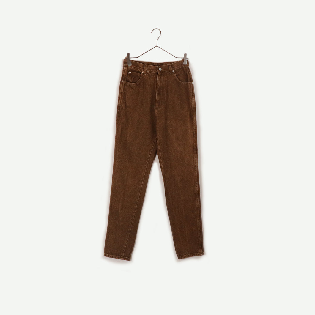 Brown color denim pants【C0066】