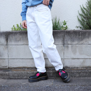 White denim pants【C0249】
