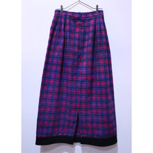 画像をギャラリービューアに読み込む, Check pattern long skirt【C0268】