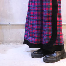 画像をギャラリービューアに読み込む, Check pattern long skirt【C0268】