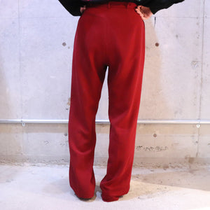 Red color straight pants【C0273】