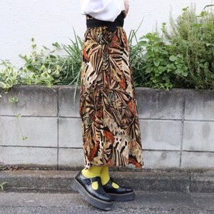 Botanical pattern design skirt【C0296】