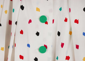 Colorful dot pattern skirt【C0308】