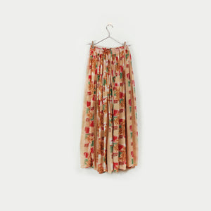 Pattern maxi skirt【C0310】