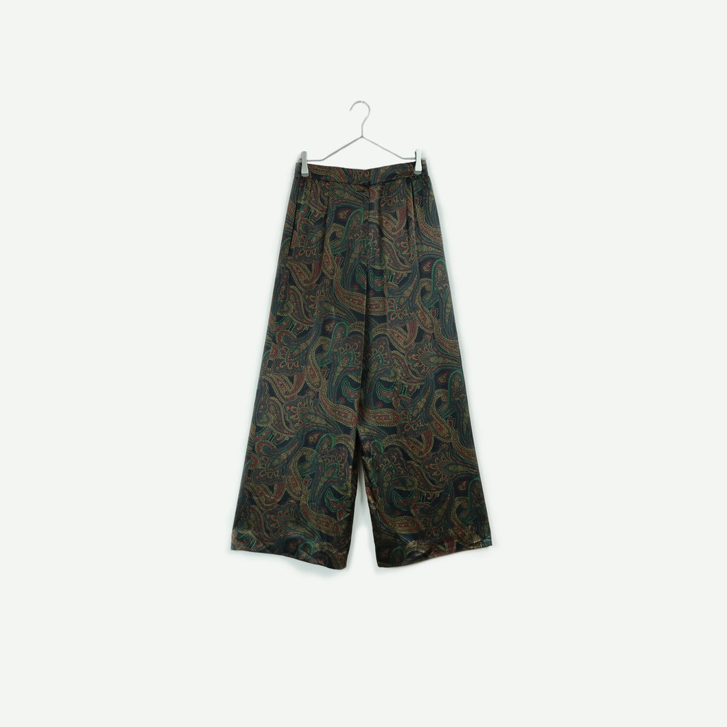 Paisley pattern wide pants【C0320】