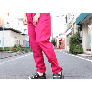 Color easy pants（vivid pink）【C0328】