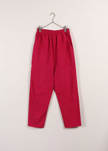 Color easy pants（vivid pink）【C0328】