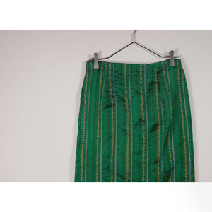 Pattern slit tight skirt【C0350】