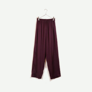 Purple easy wide pants 【C0354】