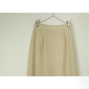 trapezoid long skirt【C0358】