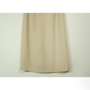 trapezoid long skirt【C0358】