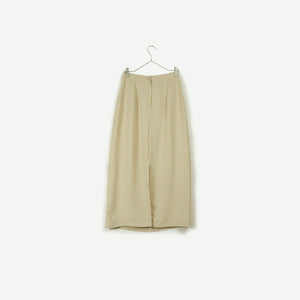 trapezoid long skirt【C0358】