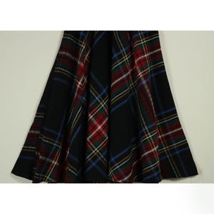 Check pattern flare skirt【C0370】