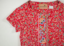画像をギャラリービューアに読み込む, Total pattern half sleeve onepiece【E0044】