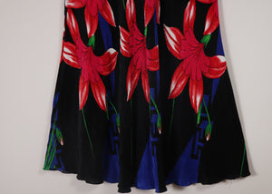 Flower print onepiece【E0048】