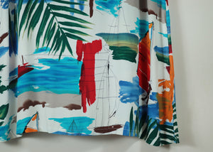 Printed beach onepiece【E0055】