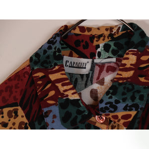 Animal pattern short rompers【E0179】