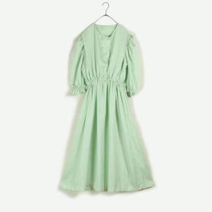 Puff sleeve dress【E0204】