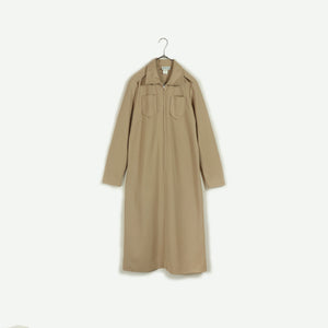 Zipup long dress【E0213】