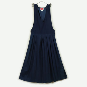 Side open denim onepiece【E0216】