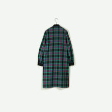 画像をギャラリービューアに読み込む, Check pattern stand collar onepiece【E0217】